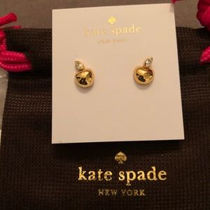 Kate Spade Apple of my Eye Studs NWT